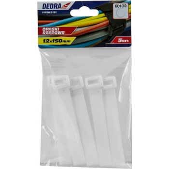DEDRA 11RB12151 sťahovacia páska na suchý zips 12x150mm 5ks