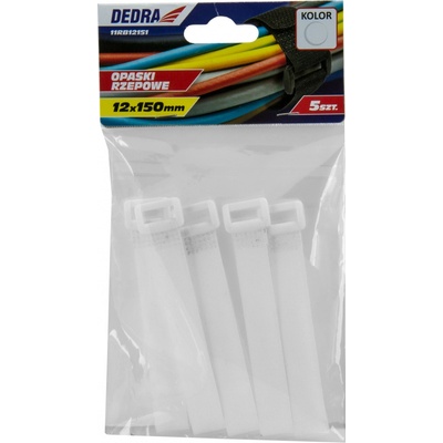 DEDRA 11RB12151 sťahovacia páska na suchý zips 12x150mm 5ks