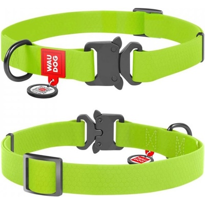 COLLAR Водоустойчив нашийник wau dog - зелен 35-58 см / 25 мм