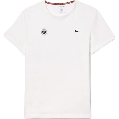 Lacoste Ultra-Dry Sport Roland Garros Edition Tennis T-Shirt biele