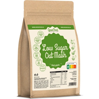 GreenFood LOW CARB Rychlá kaše bez lepku a laktózy + Zero Butter Gratis 500 g Čiroková 50 g