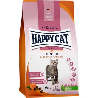 Happy Cat Young Junior venkovská kachna 1,3 kg