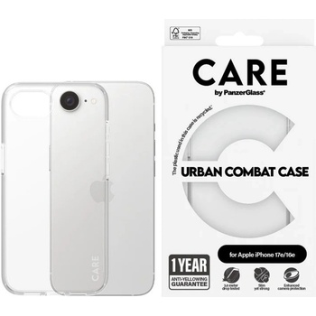 Image 1 of Panzer Гръб CARE by PanzerGlass за Apple iPhone 17E, iPhone 16E, Flagship Case, Urban Combat, Прозрачен