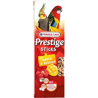 Versele-Laga Versele Laga Prestige Sticks Big Parakeets Mango & Rosehip стикове за средни папагали с манго и шипки 140gr