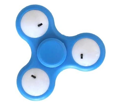 Fidget Spinner svietiaci Modrý