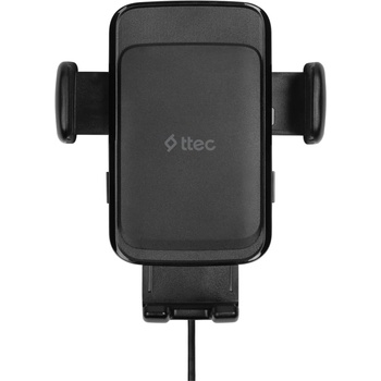 Ttec Стойка и зарядно за кола ttec - AirCharger Drive S, 15W, черна (8694470263670)