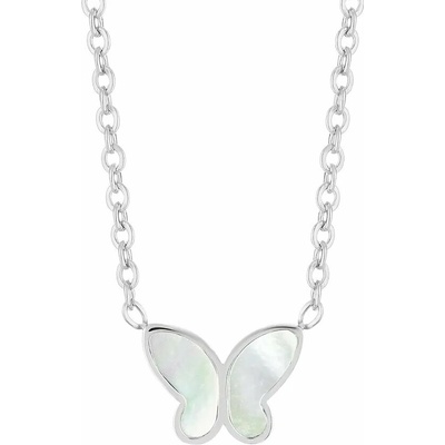 Preciosa Perleťový náhrdelník Mother of Pearl Butterfly