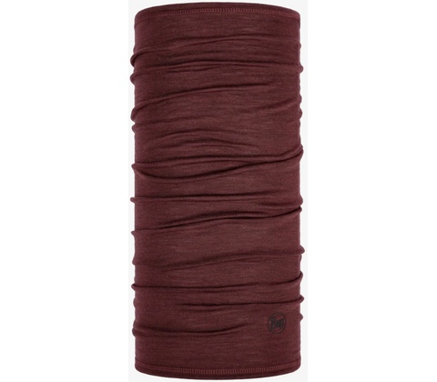 Buff Lightweight Merino Wool solid garnet