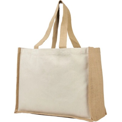 Nákupná taška Varai z plátna 320 g/m² a juty - Prírodné / Prírodné