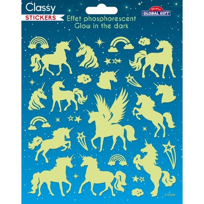 TEMPUSCreative Samolepky GG CLS 215009 svítící ve tmě Unicorns