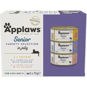 Applaws Senior Variety Selection Консерва за котки, избор в желе 6 x 70 г