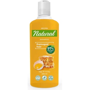 AROMA Natural Яйце и Мед шампоан за суха и увредена коса, 400мл