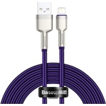 Baseus Кабел за данни USB към Lightning 2.4A, 2m - Baseus Coffees (CALJK-B05) - лилав