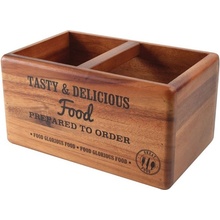 T&G Woodware T&G akátový stolní box s tabulkou Food Glorious Food