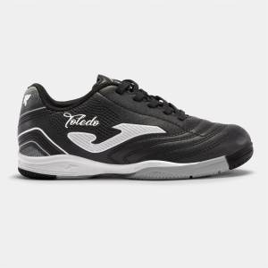 Joma Футболни обувки Joma Kids' Toledo Lace Up Indoor Football Boots - Black/White - sportihobi - 61,59 лв