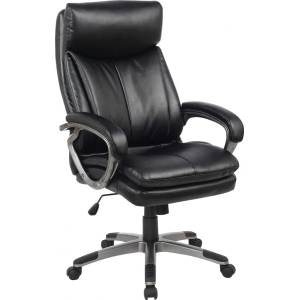 Office Express ДИРЕКТОРСКИ СТОЛ harold ЕКО КОЖА ЧЕРЕН