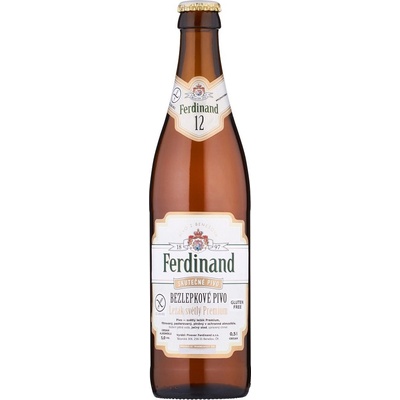 Ferdinand 12 BEZLEPKOVÝ ležák světlý 5,0 % 0,5 l (sklo)