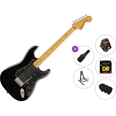 Squier Classic Vibe '70s Stratocaster HSS MN Standard SET Black Електрическа китара