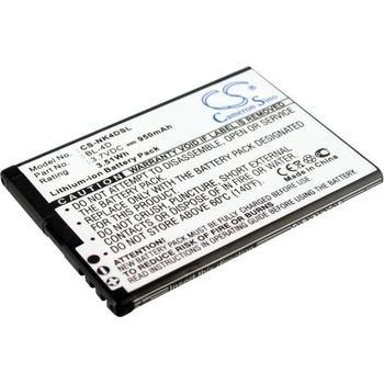 Cameron Sino Батерия за Nokia N97Mini, E5, E7/ BLU Hero 2 и други, капацитет 950 mAh, Li-Ion, (екв. BL-4D) (CS-NK4DSL)