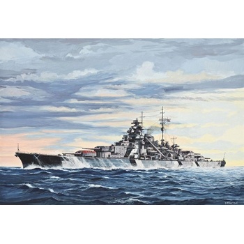 Revell slepovací model Bismarck 1:700