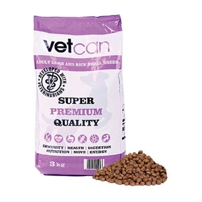 Vetcan Adult Lamb & Rice Small Breed 3 kg