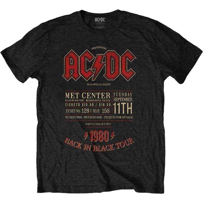 AC/DC Minnesota '80 Black 2XL Риза (ACDCTS90MB05)