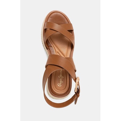 Pepe Jeans Кожени сандали Pepe Jeans KATE NATURE (PLS90692)