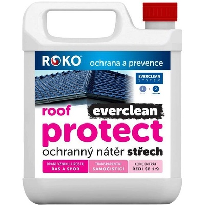 Ochranný transparentní nátěr na střechy ROKO EVERCLEAN ROOF PROTECT 10 l