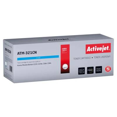 Compatible Тонер Activejet ATM-321CN (заместител за Konica Minolta TN321C, Supreme, 25 000 страници, циан) (ATM-321CN)