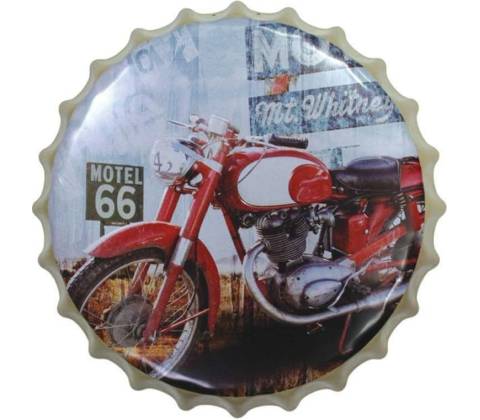 Ceduľa vrchnák Red Motobyke