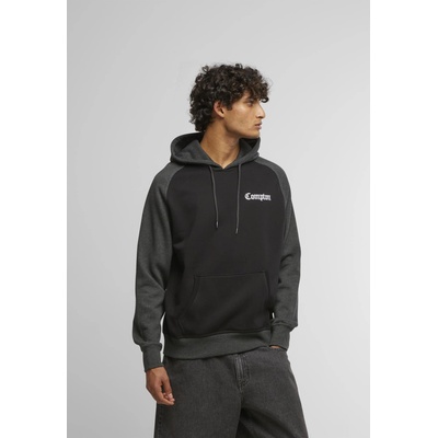 Mister Tee Compton Wording EMB Raglan Hoody blk/cha XXLUB-MT3922-00445 - Бял, размер XXL