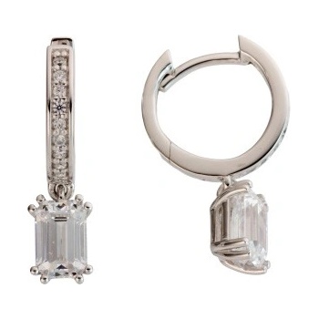 Burkhardt and Bischoff Обеци от бяло злато с диаманти Burkhardt and Bischoff 7Z0014 (7Z0014)