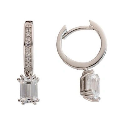 Burkhardt and Bischoff Обеци от бяло злато с диаманти Burkhardt and Bischoff 7Z0014 (7Z0014)