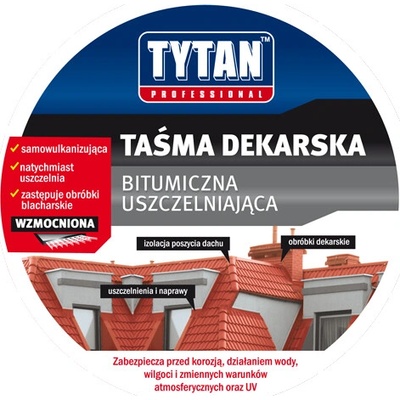 Tytan Titanově střešní těsnicí páska 10 cm 10 m stříbrná