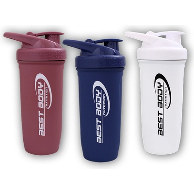 Best Body Nutrition Stainless steel shaker Reforce 739ml navy modrý mat