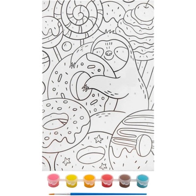 GRAFIX Malování podle čísel pro děti Lenochod