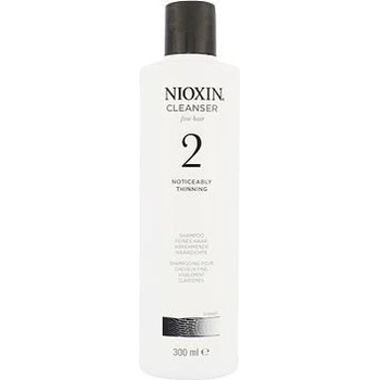 Nioxin System 2 čistiaci šampón na výrazné rednutie prirodzene jemných vlasov Cleanser Shampoo Fine Hair Noticeably Thinning 300 ml