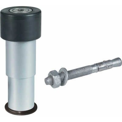 Kovoinox Koncový doraz křídlových brán, výška 60-140mm, AL
