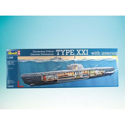 Revell Deutsches U-Boot Typ XXI mit Interieur 05078 1:144
