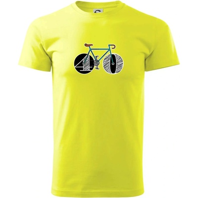 Narodeniny 40 rokov na bicykli tričko neonová žltá