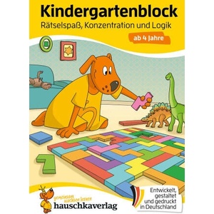 Kindergartenblock ab 4 Jahre - Rätsel-Spaß, Konzentration und Logik (ISBN: 9783881006064)