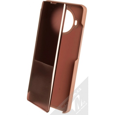 Pouzdro 1Mcz Clear View flipové Xiaomi Mi 10T Lite 5G růžové