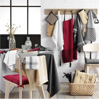 Douceur d'intérieur bavlna ubrousky Mistraline 3ks bílé 40x40cm