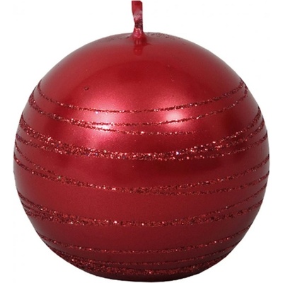 Ceramicus ANDROMEDA KOULE vánoční d8cm červená