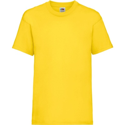 Fruit of the Loom Детска тениска с къс ръкав FRUIT OF THE LOOM KIDS VALUEWEIGHT / Детска тениска с къс ръкав - жълта 128 (161033200a5)