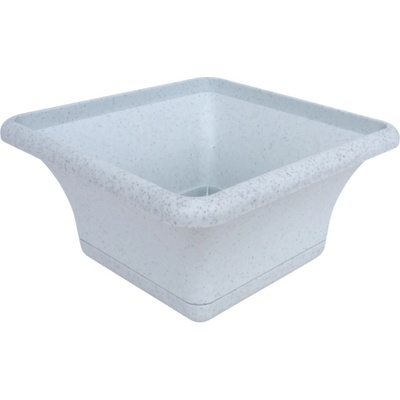 Prosperplast Plastový květináč CUBLASO SQUARE betonově šedý, 38 cm