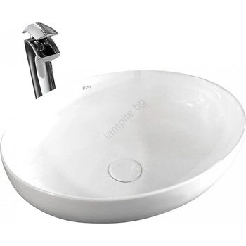 Rea REA-U8198 - Мивка за плот CAROLA SLIM 39 x 51, 5 см, керамика/бял гланц (RE0167)