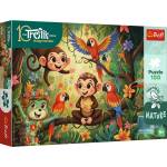 Trefl Пъзел Trefl от 100 части - Маймуни и приятели (16570) - baby