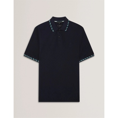 Ted Baker Блуза с яка Ted Baker Men's Jacquard Short-Sleeve Polo Shirt - Navy
