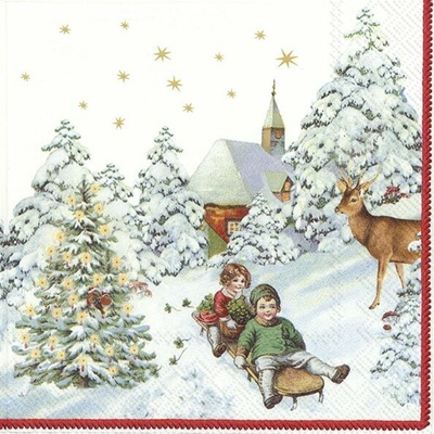 Villeroy & Boch Servítky malé Sánkovačka 25x25cm